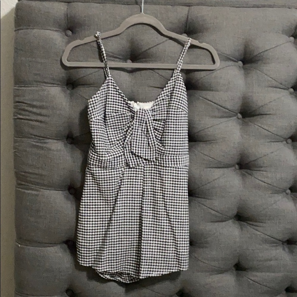 Honey Punch Gingham Style Romper